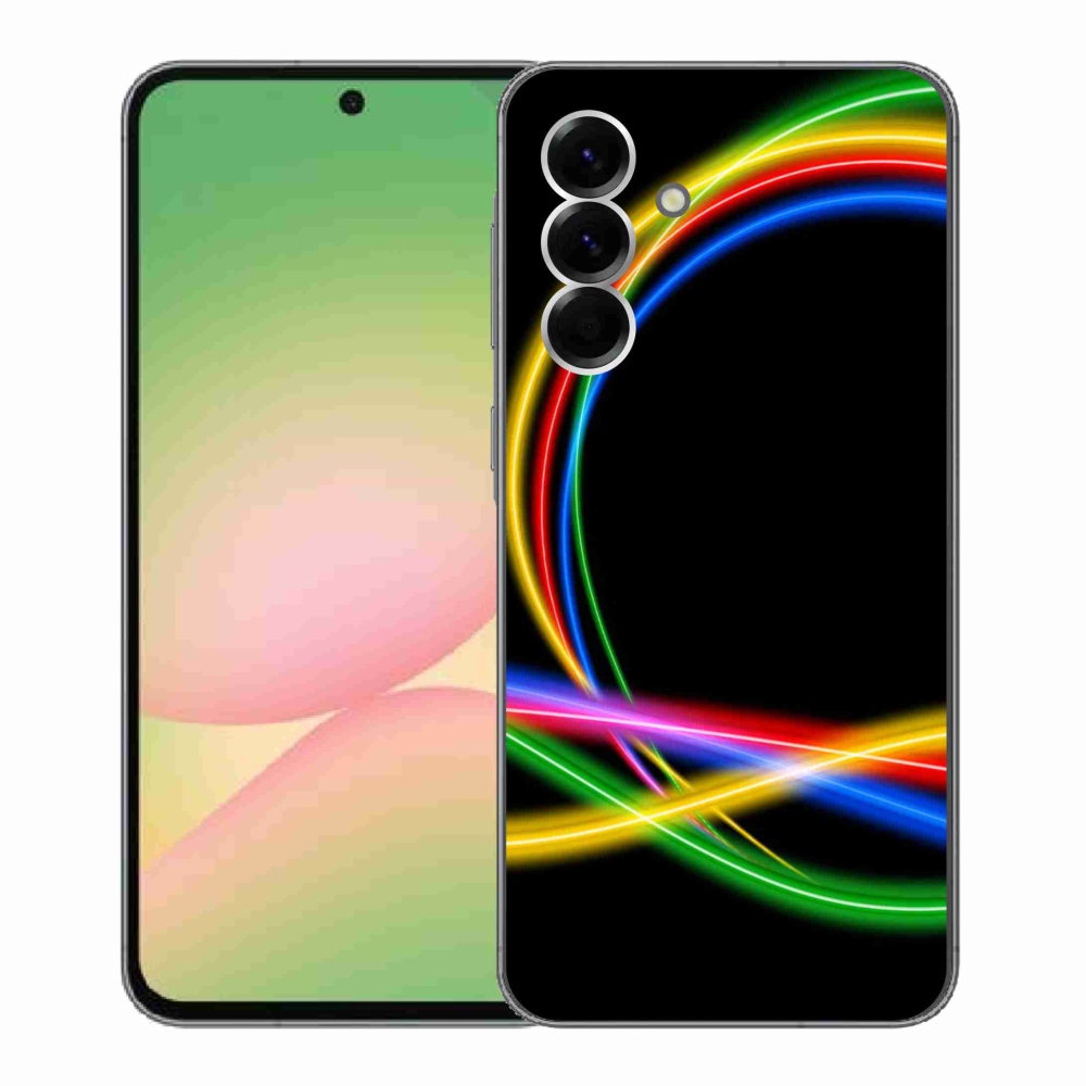 Zselés borítás mmCase Samsung Galaxy A56 5G - neon körökhöz