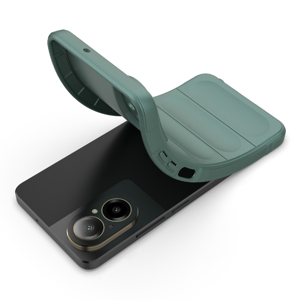 Rugg tartós zselés mobiltelefon borító Realme C67 - zöld