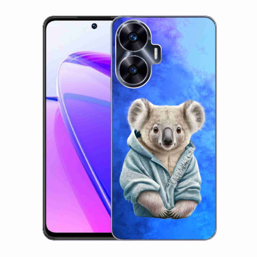 Gél borítás mmCase a Realme C55 készülékhez - koala pulóverben