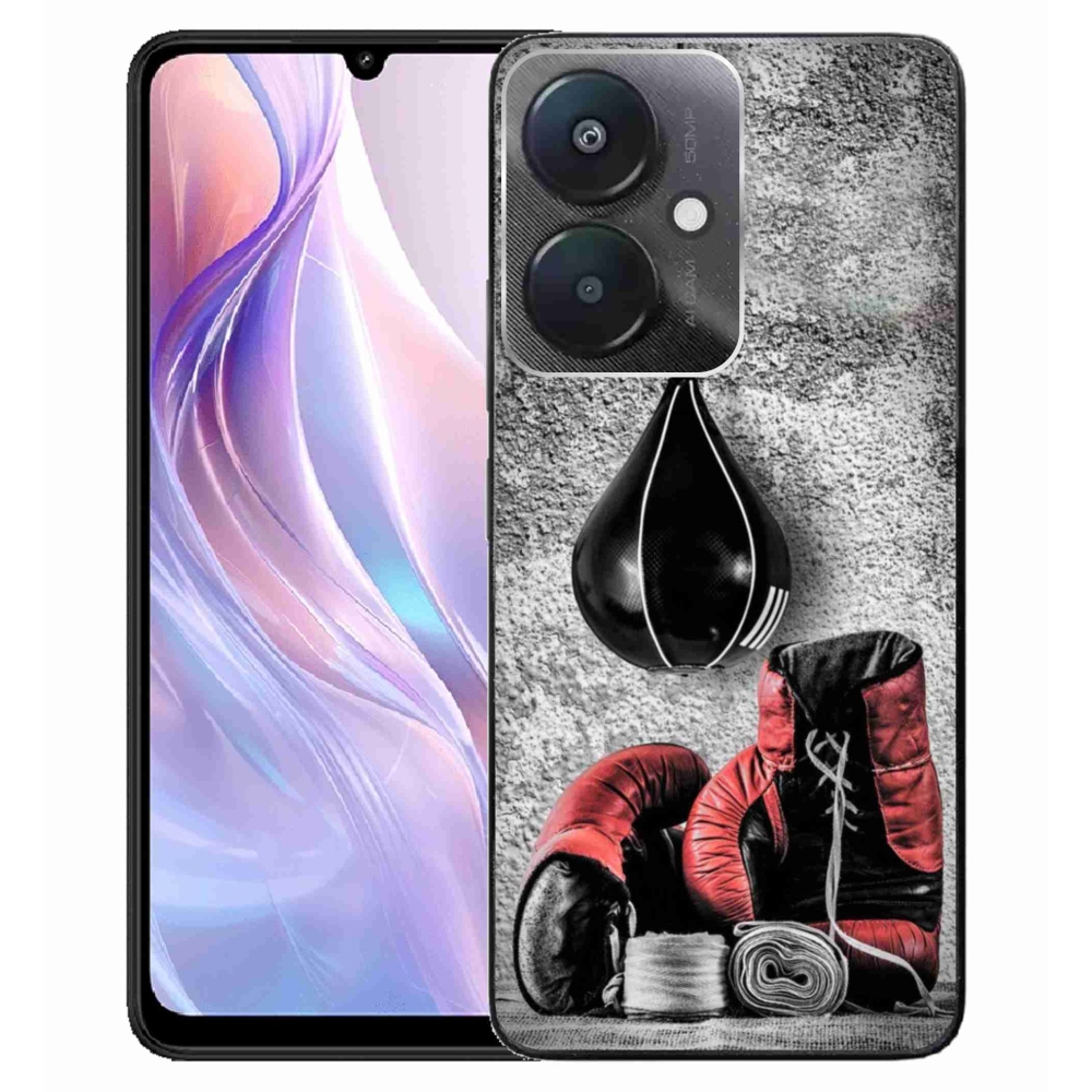 Gélburkolat mmCase a Xiaomi Redmi 13C 5G számára - bokszzsák és kesztyűk