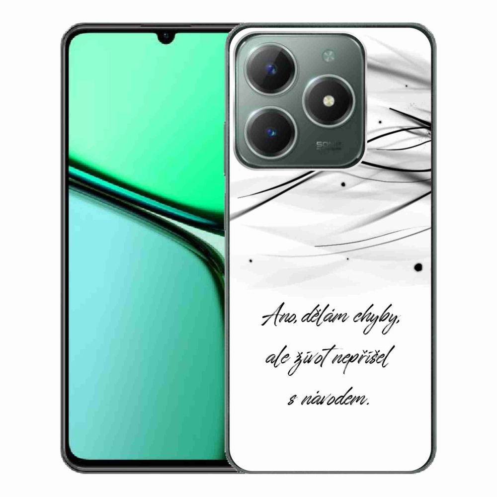 Gél borítás mmCase a Realme C61 készülékre - idézem a fehér hátteret