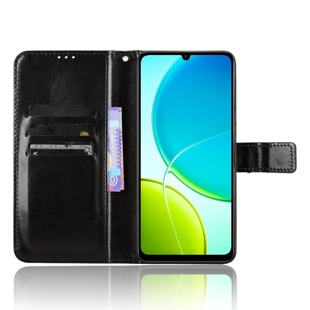 Őrült könyv tok a Vivo Y29s 5G-hez - fekete