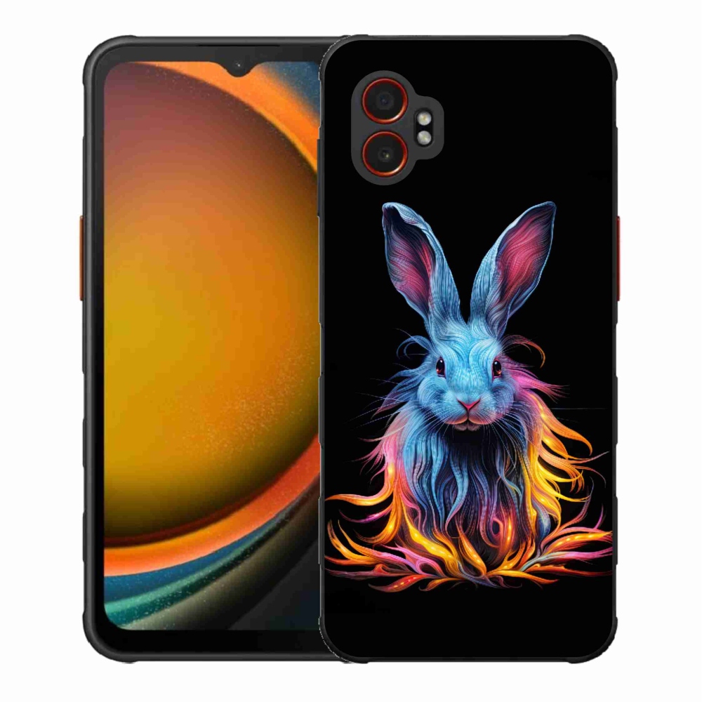 Gél borítás mmCase Samsung Galaxy Xcover 7 Pro - absztrakt nyúl - Samsung Galaxy Xcover 7 Pro számára