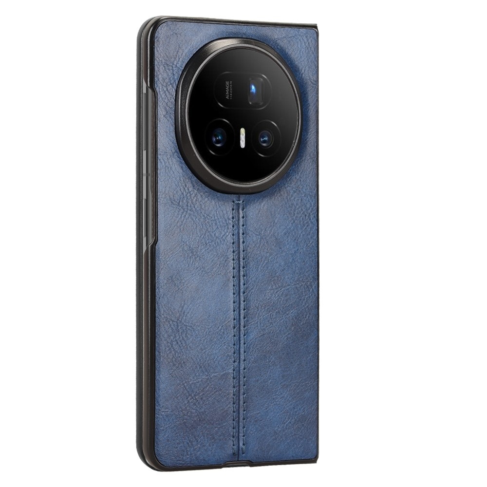 Stitchi műanyag tok műbőrrel borítva Honor Magic V5 készülékhez - kék