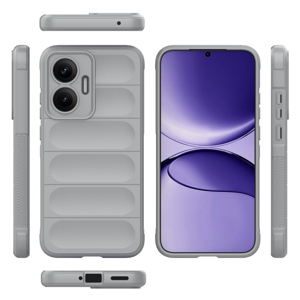 Rugg tartós zselés tok Xiaomi Poco F7 5G - világosszürke