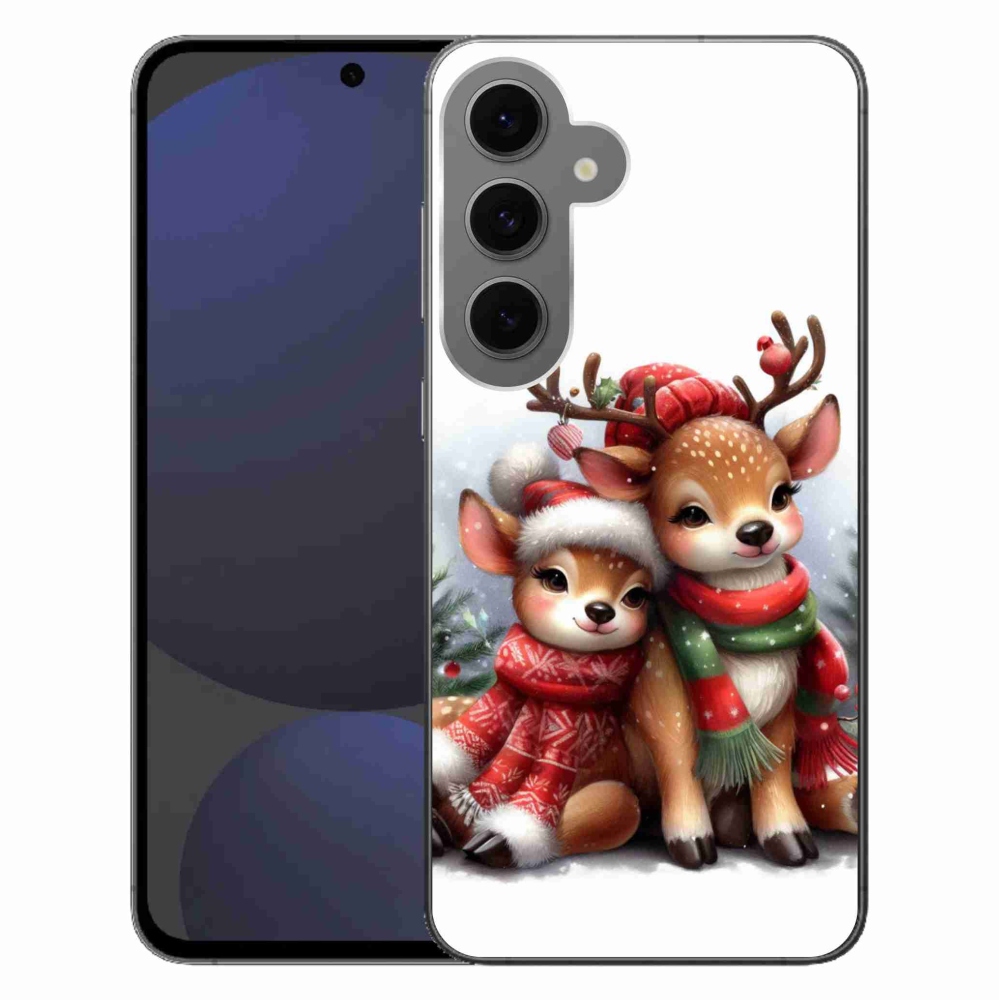 Zselés borítás mmCase Samsung Galaxy S24 FE készülékhez - karácsonyi rénszarvas