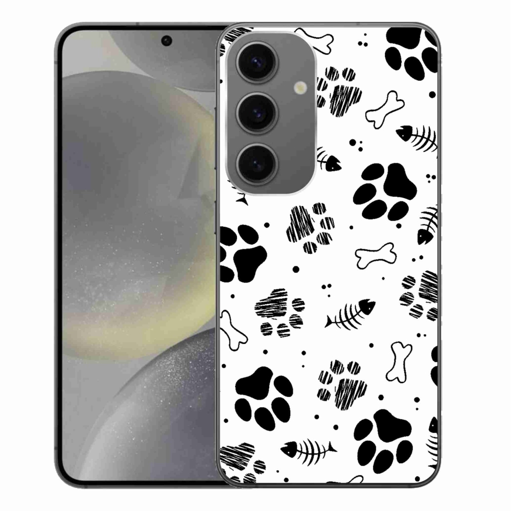 Gél borítás mmCase Samsung Galaxy S24+ készülékhez - kutyamancsok 1