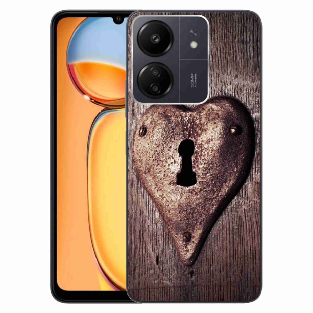 Gél borítás mmCase a Xiaomi Poco C65/Redmi 13C-hez - szív alakú zárral