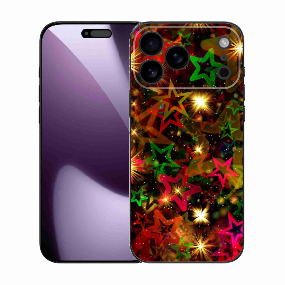 Zselés borítás mmCase iPhone 17 Pro Max készülékhez - színes csillagok