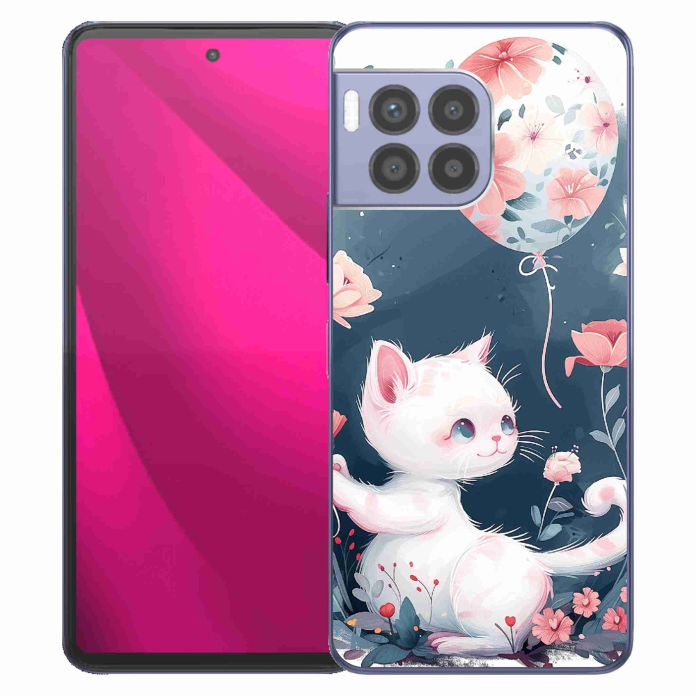 Zselés borítás mmCase a T-Mobile T Phone 2 Pro készülékhez - cica lufival