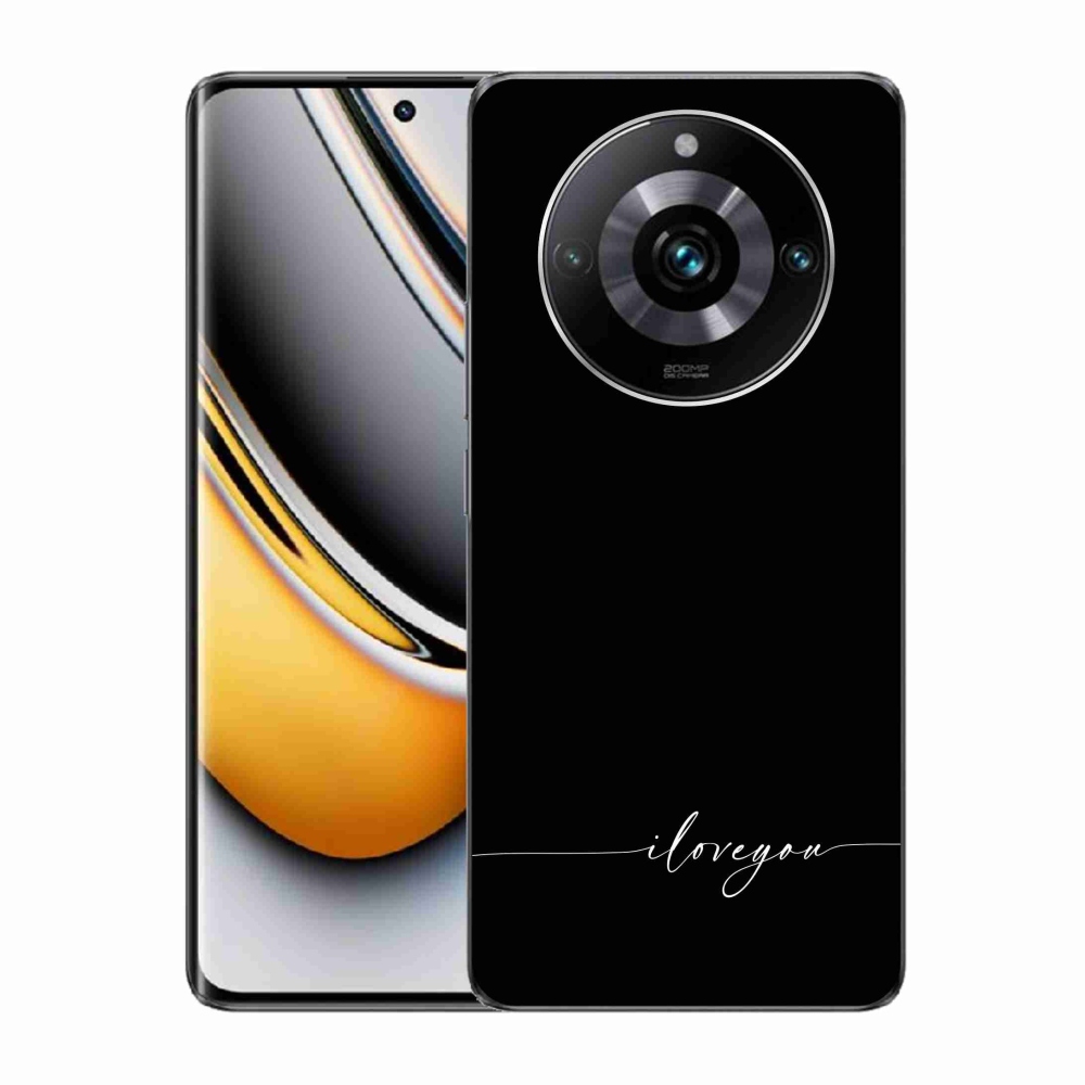 Gél borítás mmCase a Realme 11 Pro/11 Pro+ készülékhez - Szeretlek fekete háttérrel