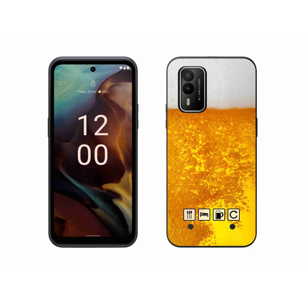 Zselés borítás mmCase a Nokia XR21 készülékhez - sör motívum 3