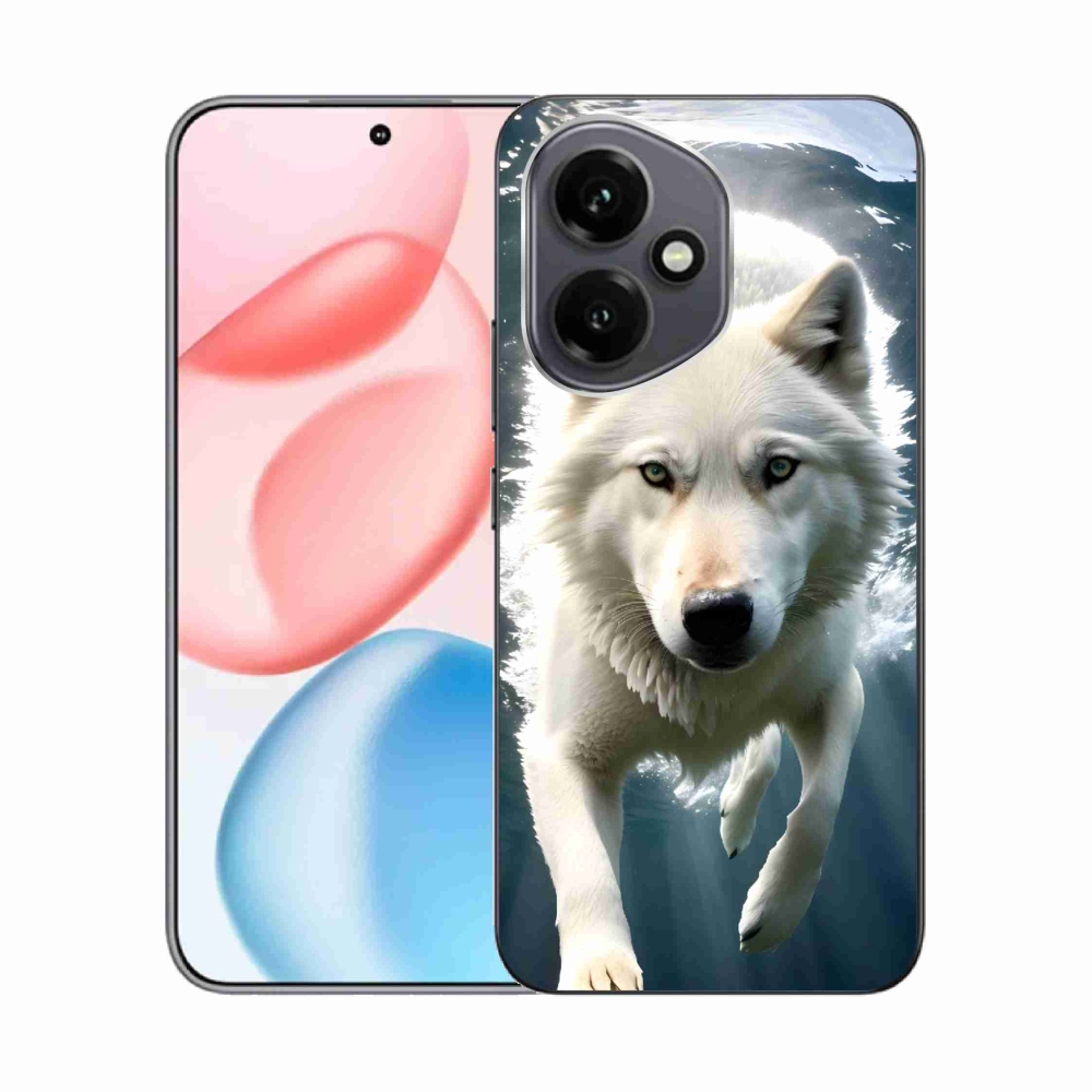 Zselés borítás mmCase Honor 400-hoz - fehér farkas