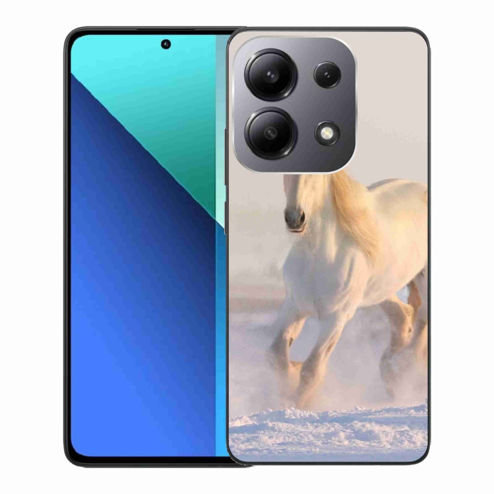 Gél tok mmCase a Xiaomi Redmi Note 13-hoz - ló a hóban