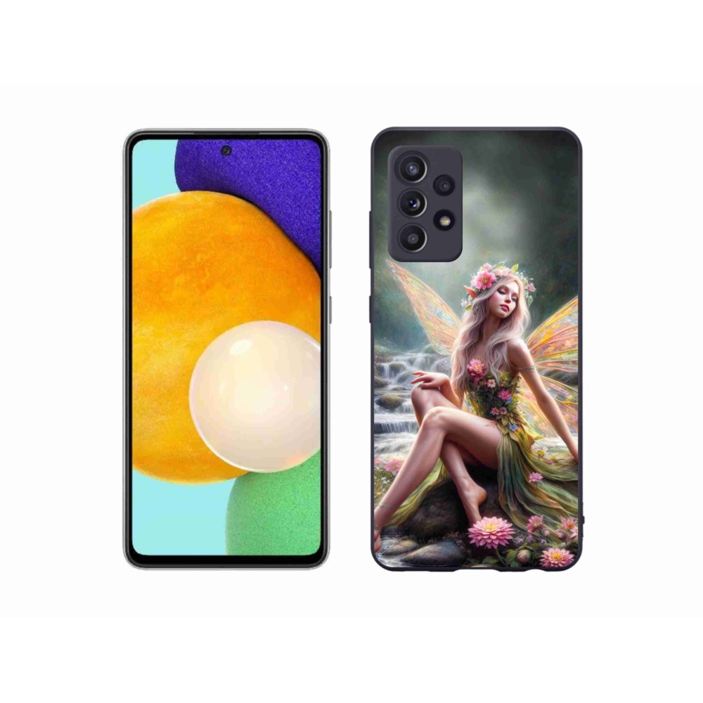Zselés borítás mmCase Samsung Galaxy A52/A52 5G - pillangó nő 1