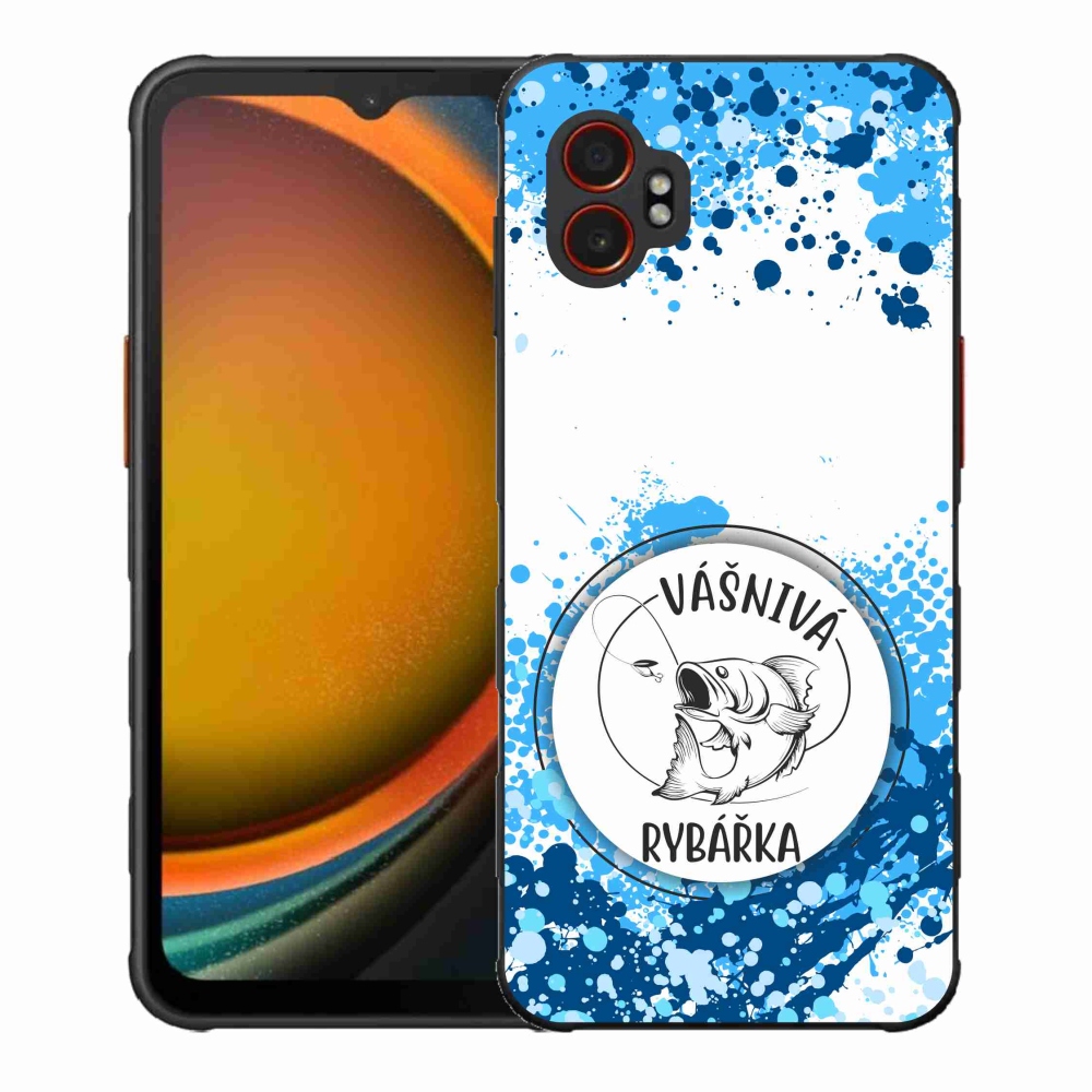 Gél borító mmCase Samsung Galaxy Xcover 7 Pro - szenvedélyes halásznő fehér háttérrel