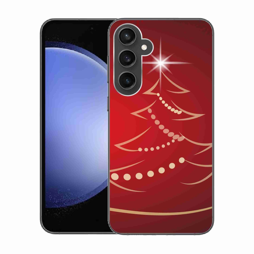 Gél borítás mmCase Samsung Galaxy S23 FE - karácsonyfa karikatúrával