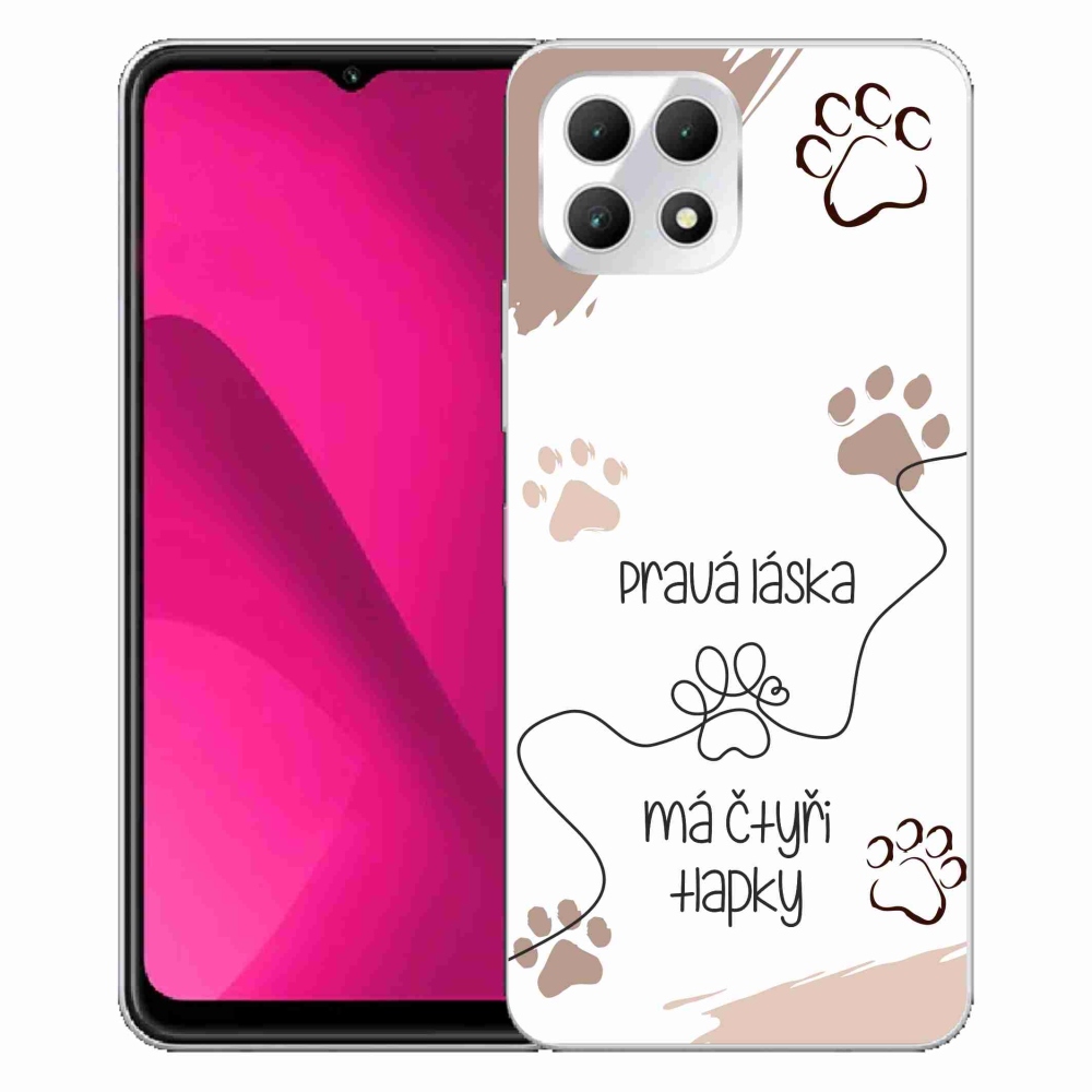 Zselés borító mmCase a T-Mobile T Phone 2 készülékhez - kutyamotívum 1 fehér háttér