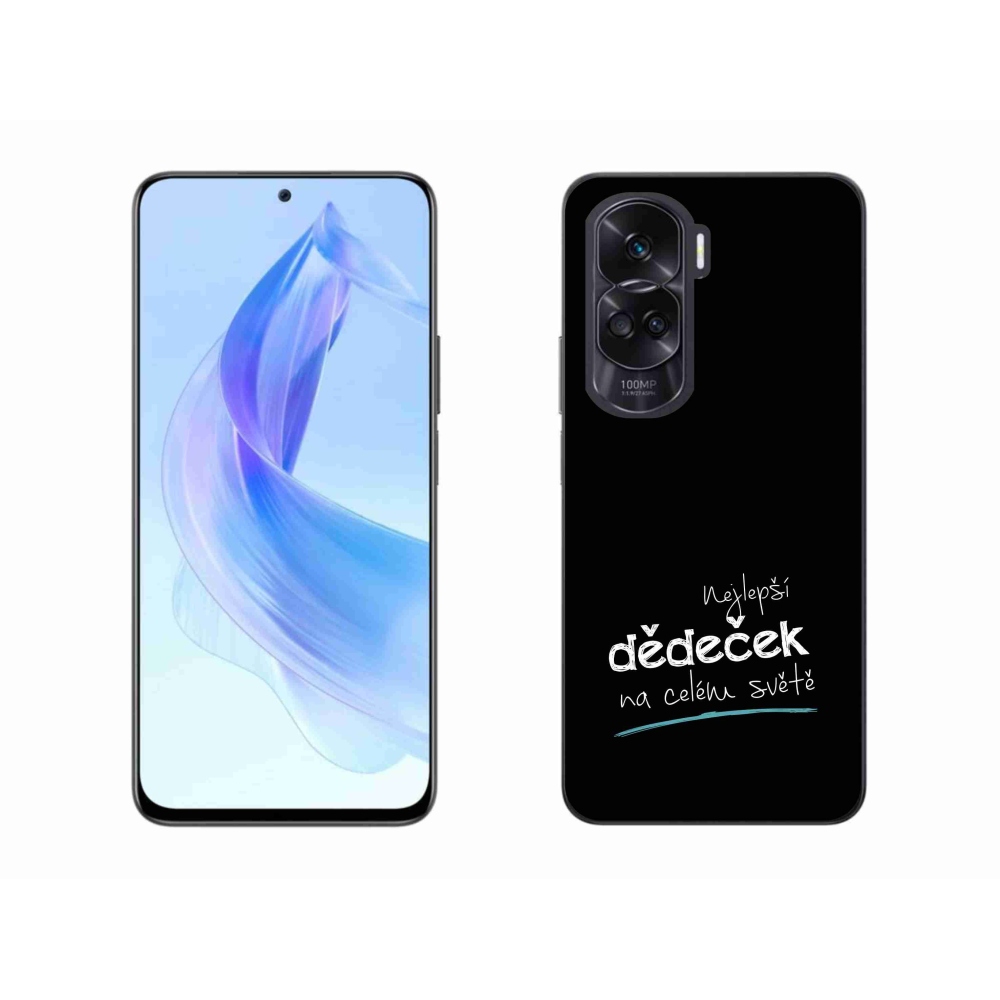 Gélburkolat mmCase a Honor 90 Lite-on - a legjobb nagypapa 3 fekete háttérrel