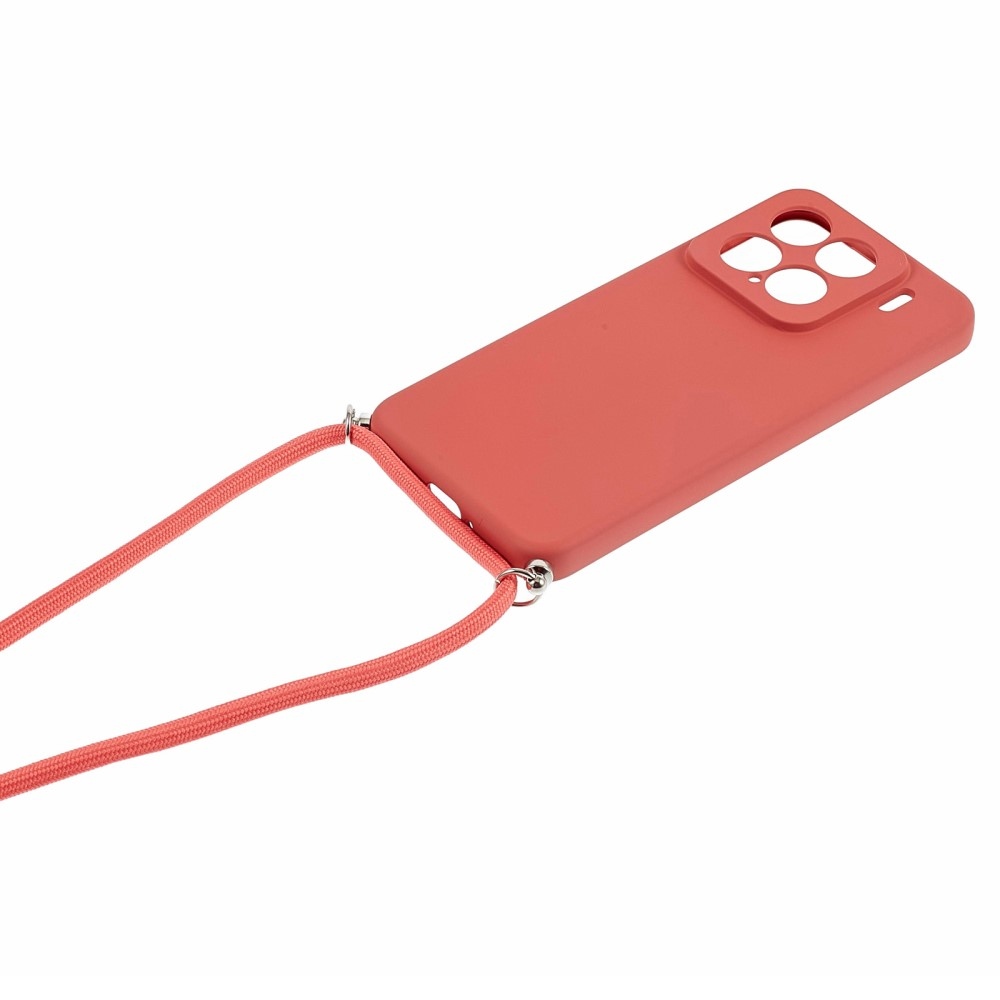 Bélelt zselés tok zsinórral Xiaomi 15-öshöz - bordó színű