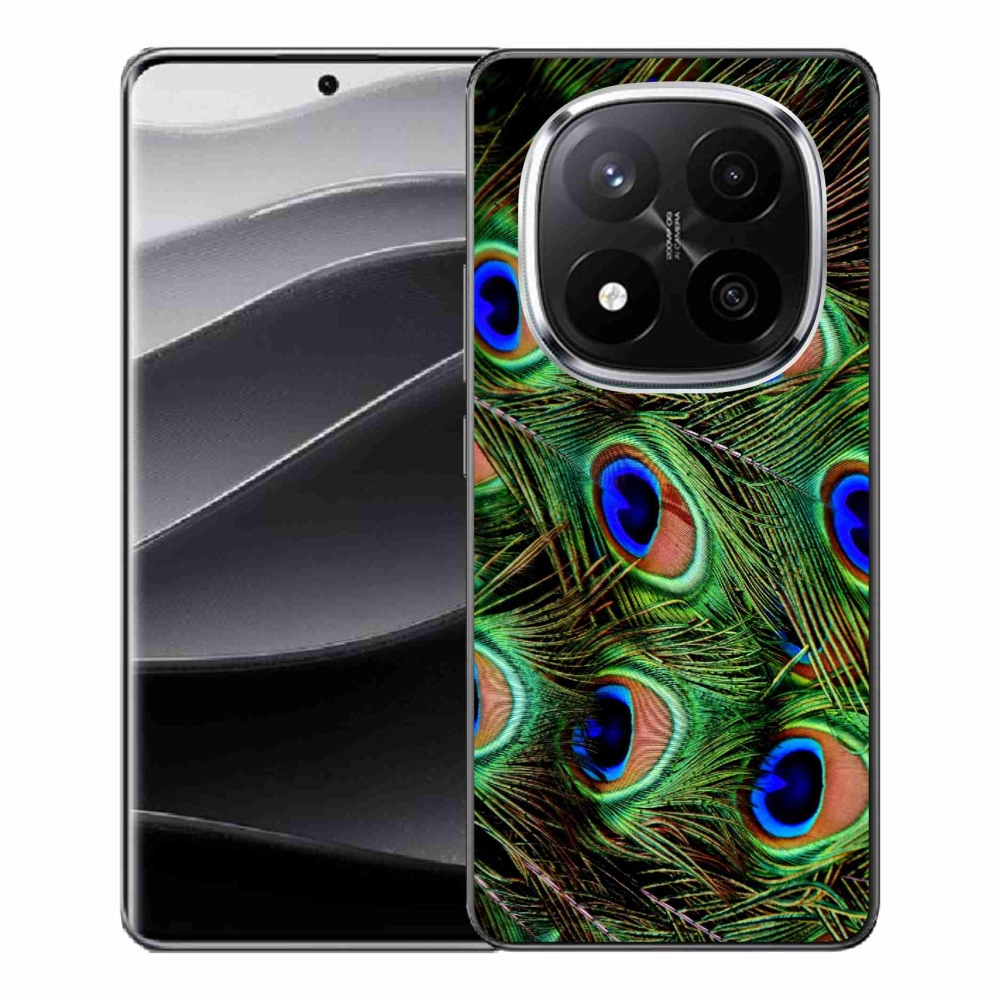 Zselés borítás mmCase a Xiaomi Redmi Note 14 Pro+ 5G számára - pávatoll