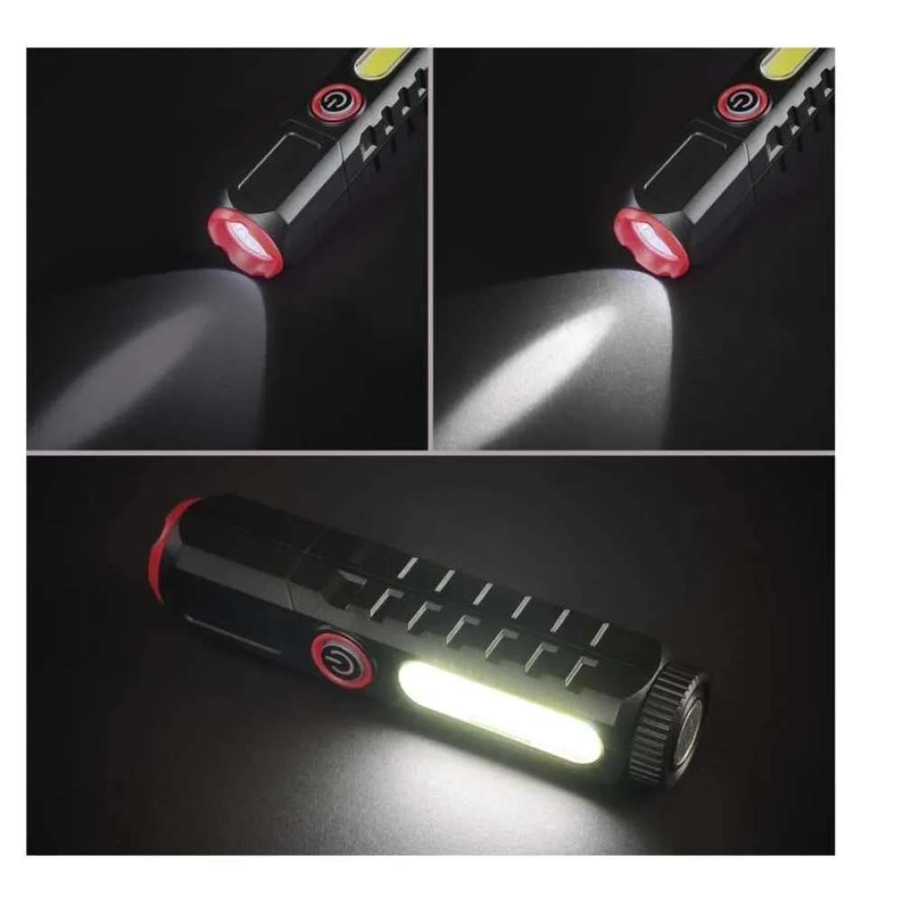 LED újratölthető műanyag zseblámpa P4720, 120 lm