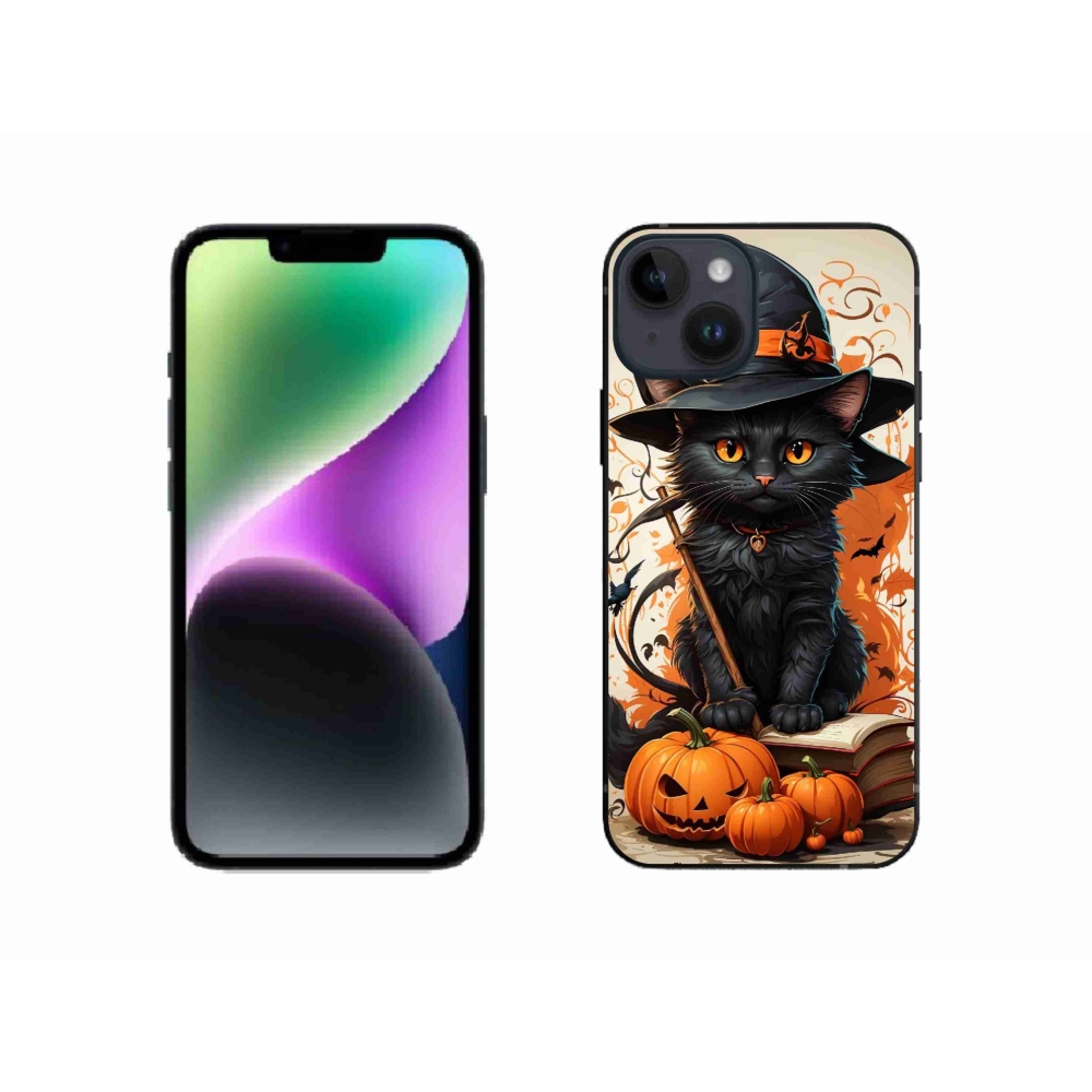 Zselés borítás mmCase iPhone 14 készülékhez - cat wizard