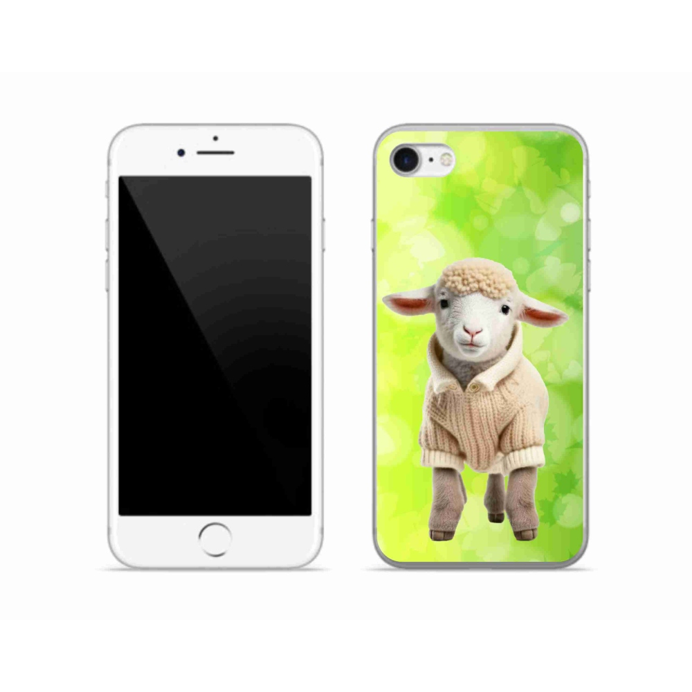 Zselés borítás mmCase iPhone SE (2022) - bárány pulóverben