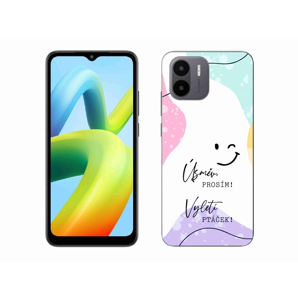 Gél borító mmCase a Xiaomi Redmi A1-hez - vicces szöveg 4 fehér háttérrel