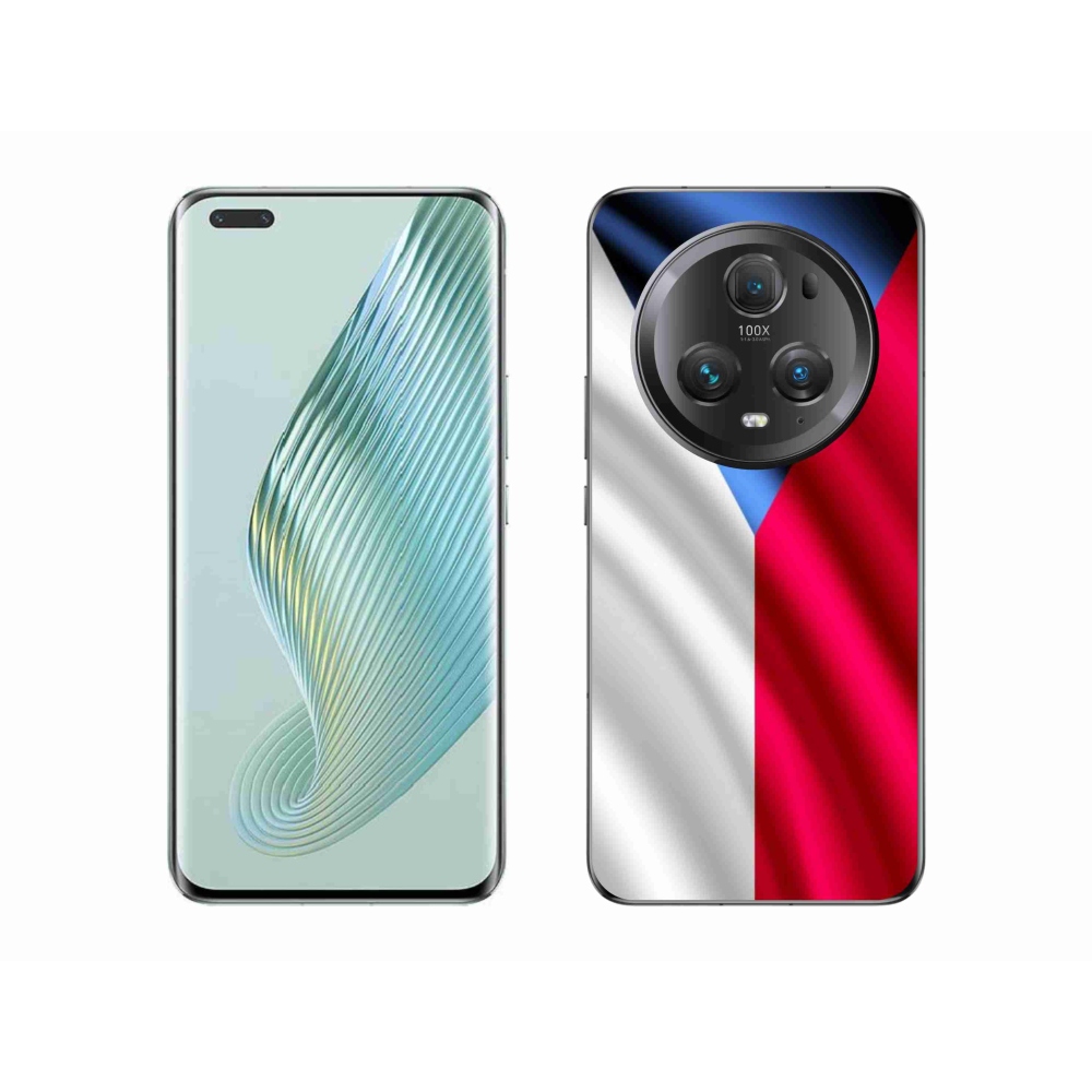 Gél borítás mmCase a Honor Magic 5 Pro 5G számára - cseh zászló