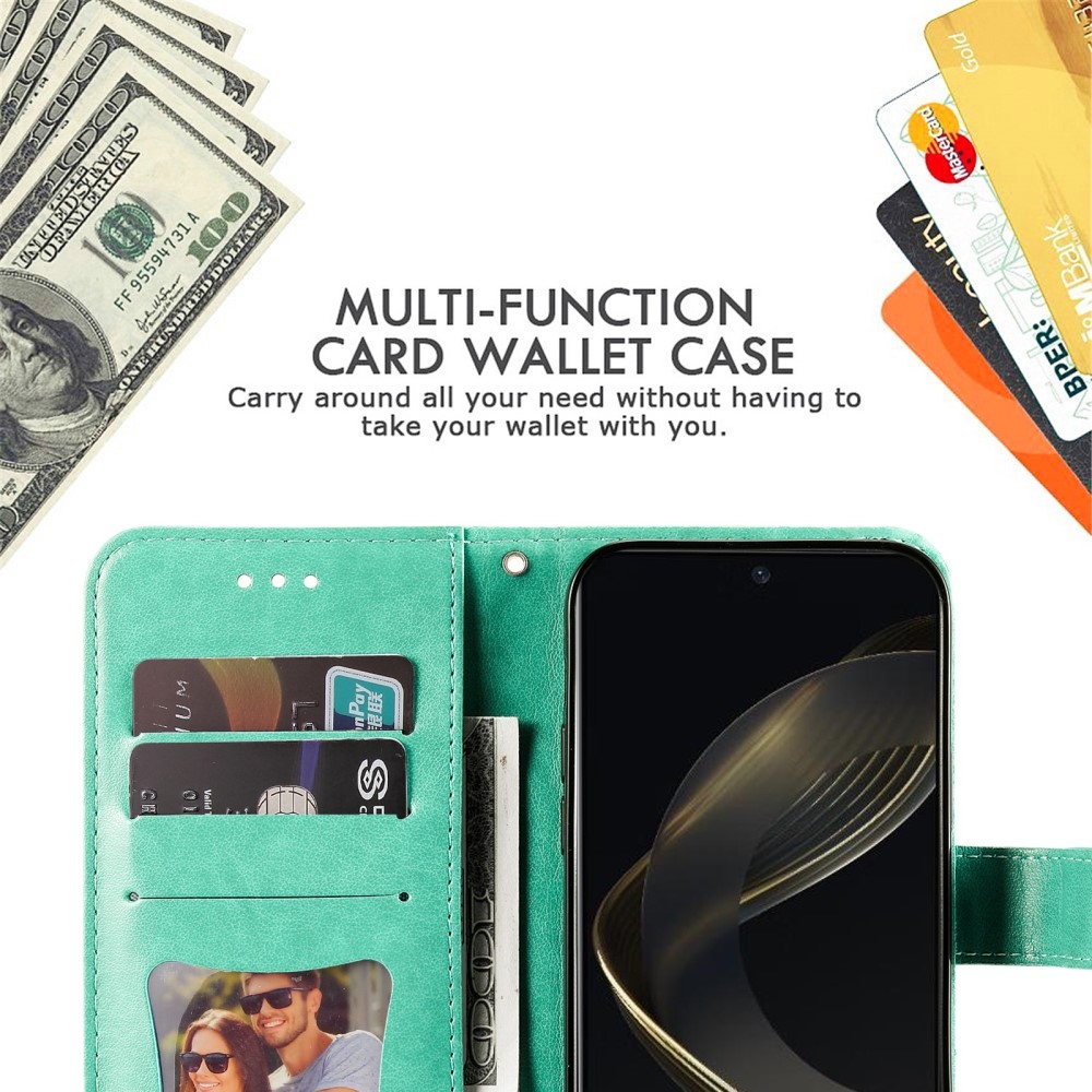 Mandala könyv tok a Huawei Nova 12 SE-hez - teáskék színben