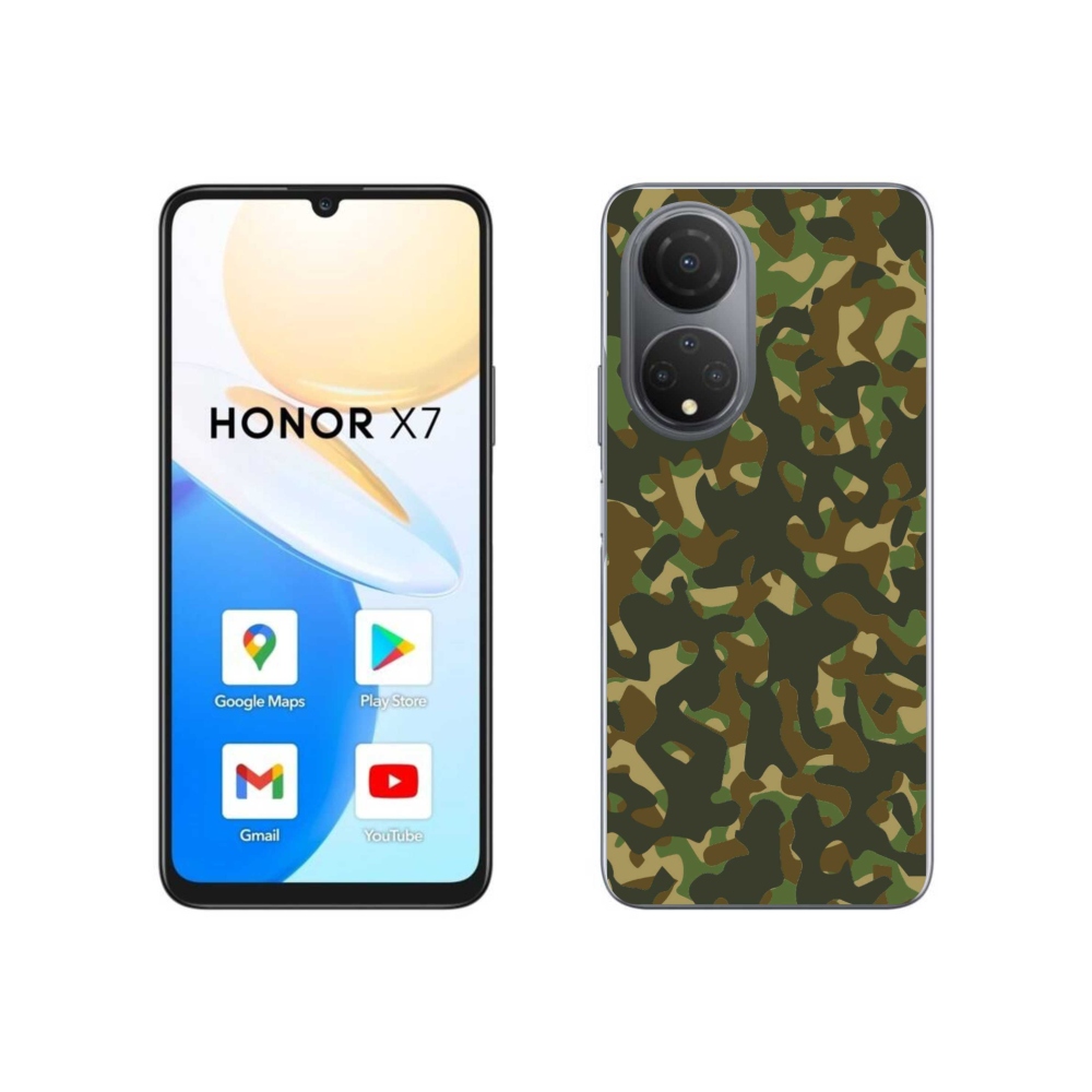 Zselés borítás mmCase a Honor X7 készülékhez - terepszínű minta 1
