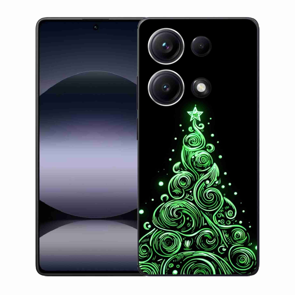 Gél borítás mmCase a Xiaomi Redmi Note 14S-hez - neon karácsonyfa 3