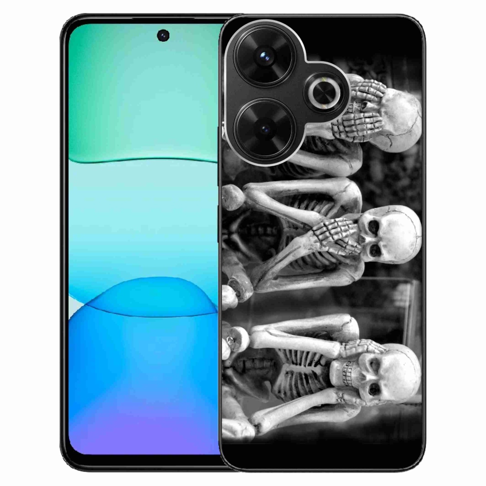 Gél borító mmCase a Xiaomi Redmi 13 4G/Poco M6 4G - csontvázakhoz