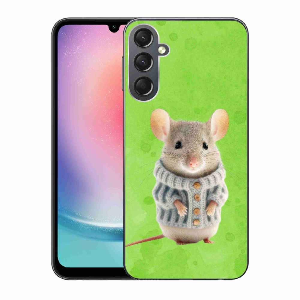 Gél borítás mmCase Samsung Galaxy A24 készülékhez - egér pulóverben