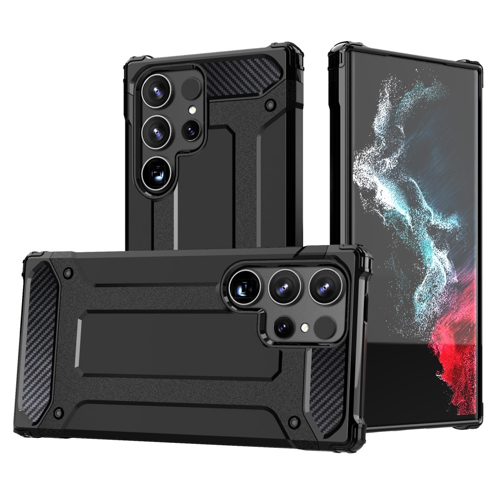 Tartós páncél borítás Samsung Galaxy S24 Ultra készülékhez - fekete