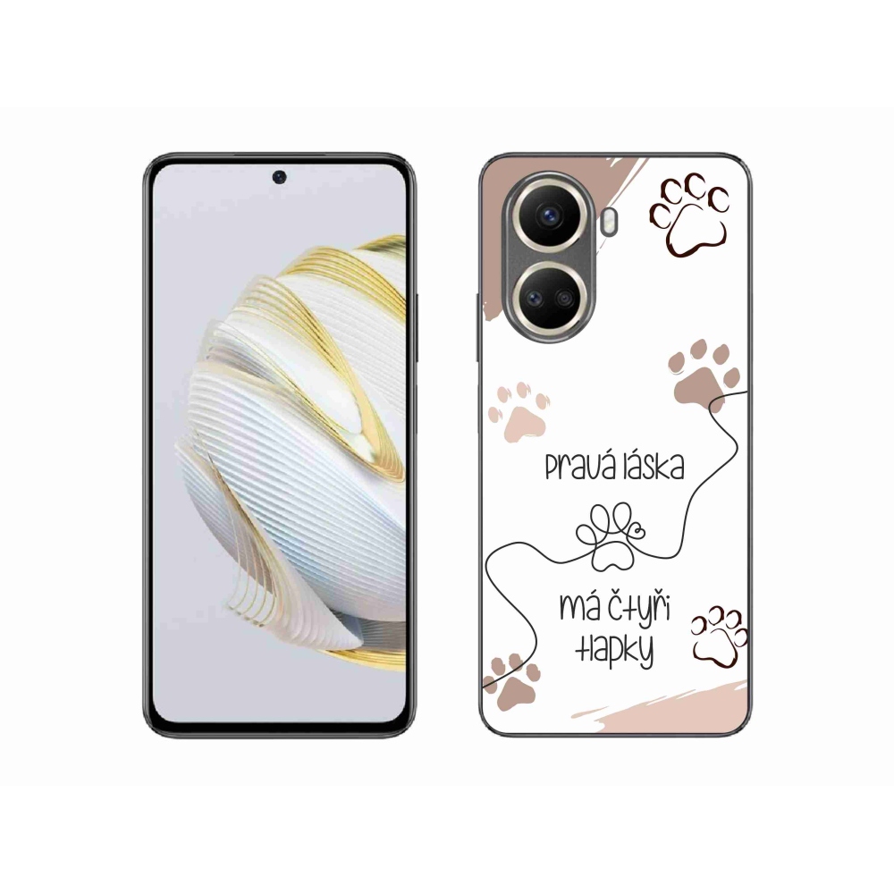 Gél borító mmCase a Huawei Nova 10 SE-hez - kutya motívum 1 fehér háttér