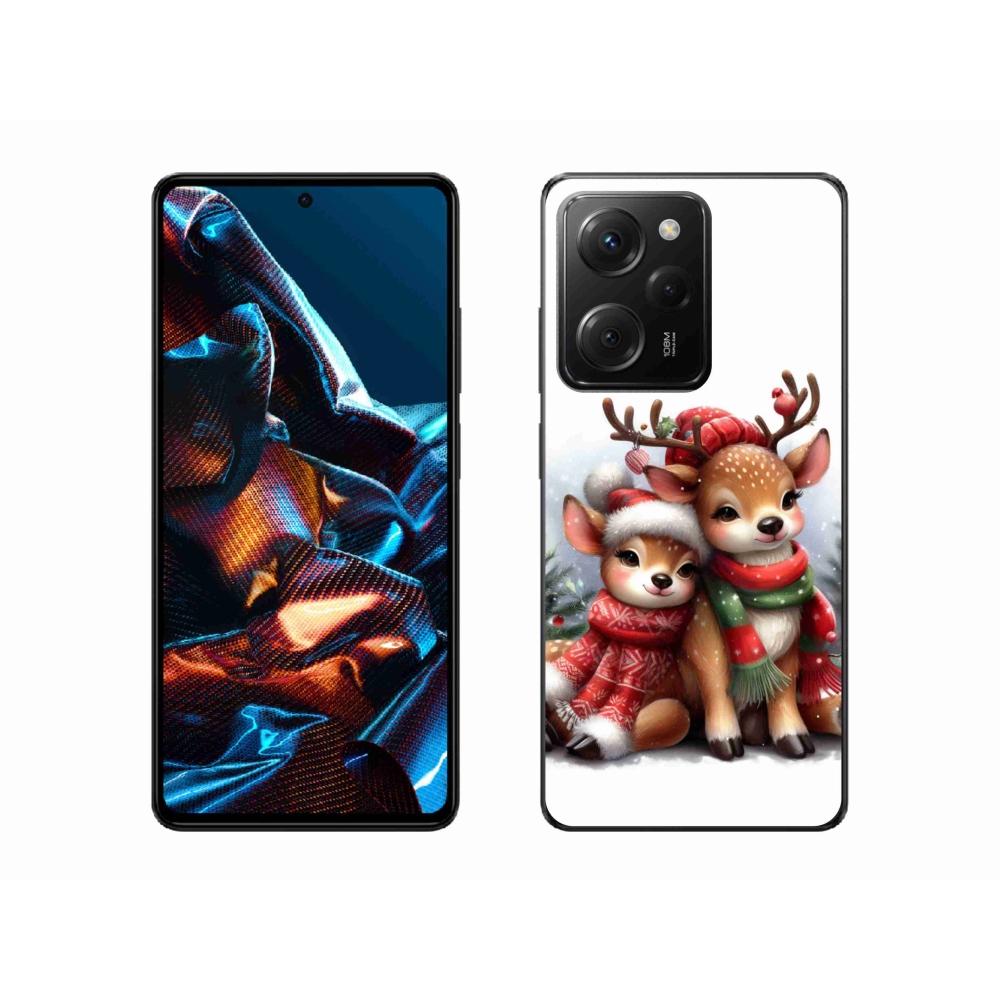Gél borítás mmCase a Xiaomi Poco X5 Pro 5G számára - karácsonyi rénszarvas