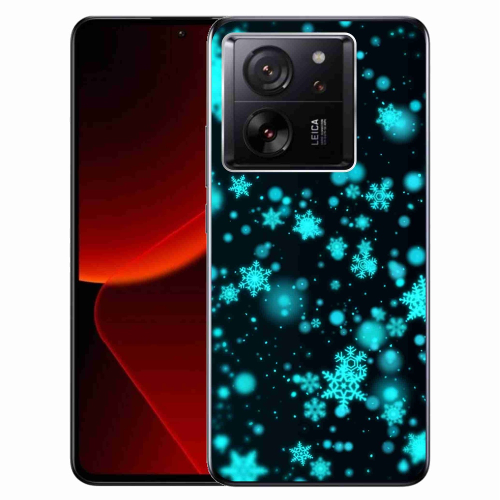 Gél borítás mmCase a Xiaomi 13T/13T Pro számára - hópelyhek 1