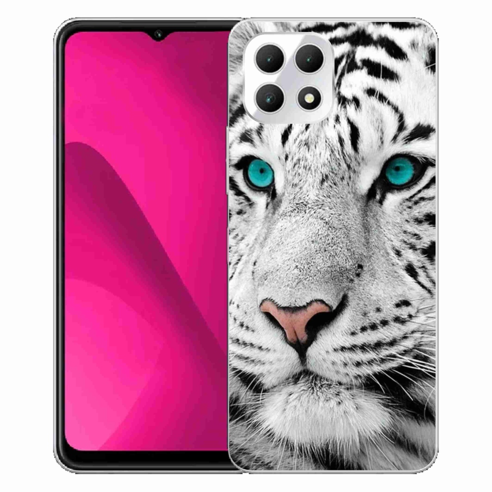 Zselés borítás mmCase a T-Mobile T Phone 2 készülékhez - fehér tigris