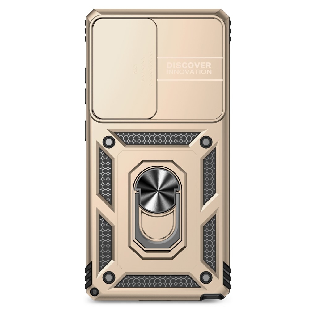 Gyűrűálló borítás Samsung Galaxy S25 Ultra készülékhez - arany színű
