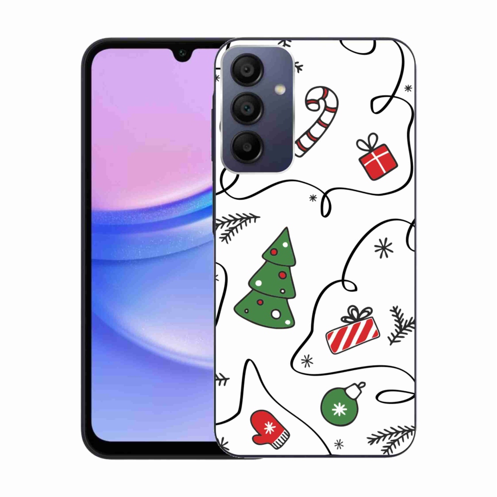 Gél borítás mmCase Samsung Galaxy A15 4G/5G készülékhez - karácsonyi motívumok