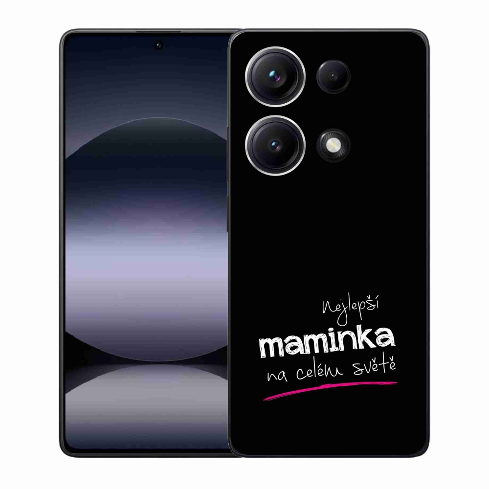 Gél borító mmCase a Xiaomi Redmi Note 14S-hez - legjobb anya 4 fekete háttérrel