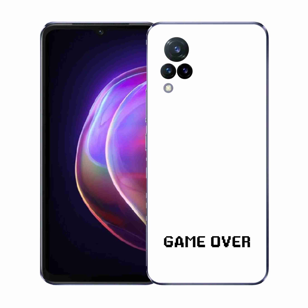 Gél borító mmCase a Vivo V21 4G/5G-n - játék fehér háttéren