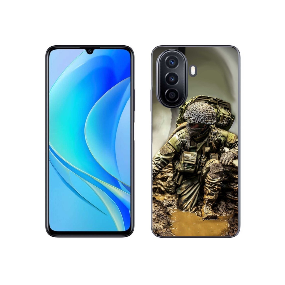 Gél borítás mmCase a Huawei Nova Y70-hez - katona