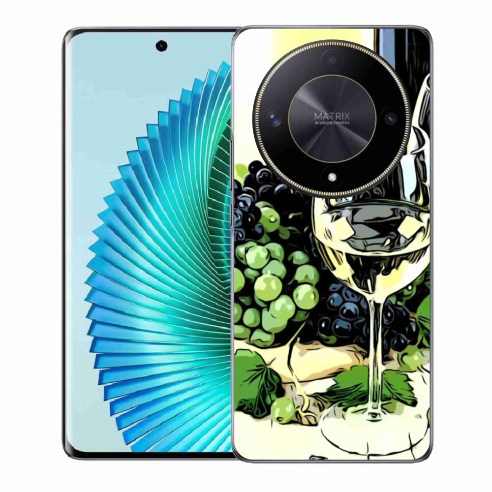Gél borítás mmCase a Honor Magic 6 Lite 5G számára - pohár bor