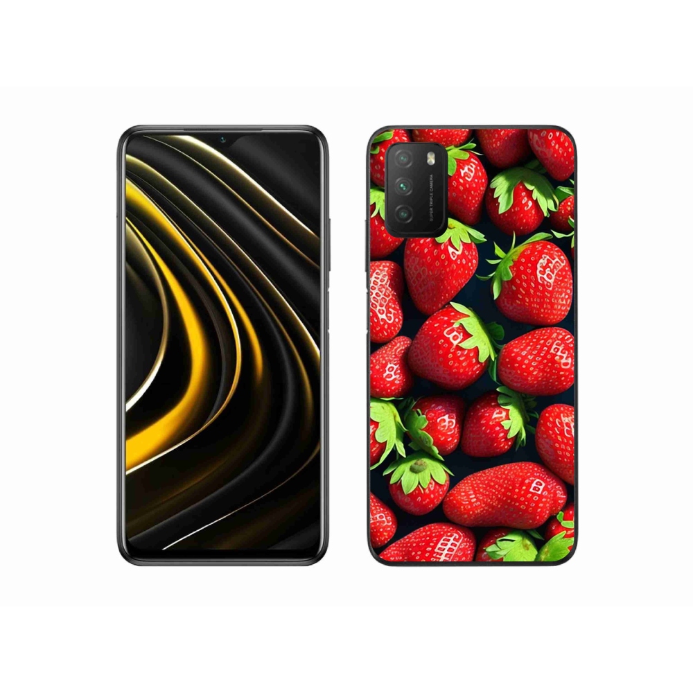 Gél borítás mmCase a Xiaomi Poco M3-hoz - eper