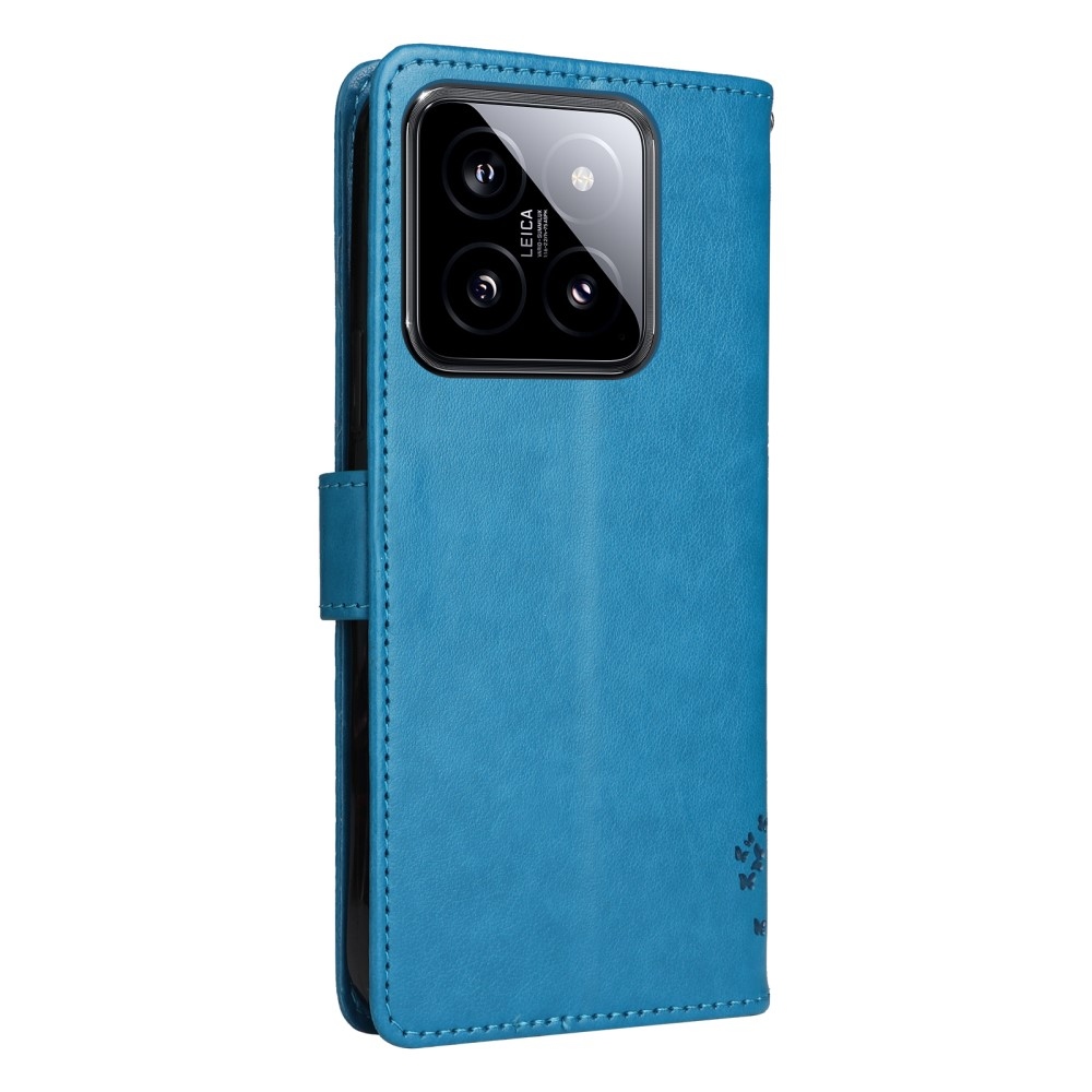 Fák könyve tok Xiaomi 14 - kék