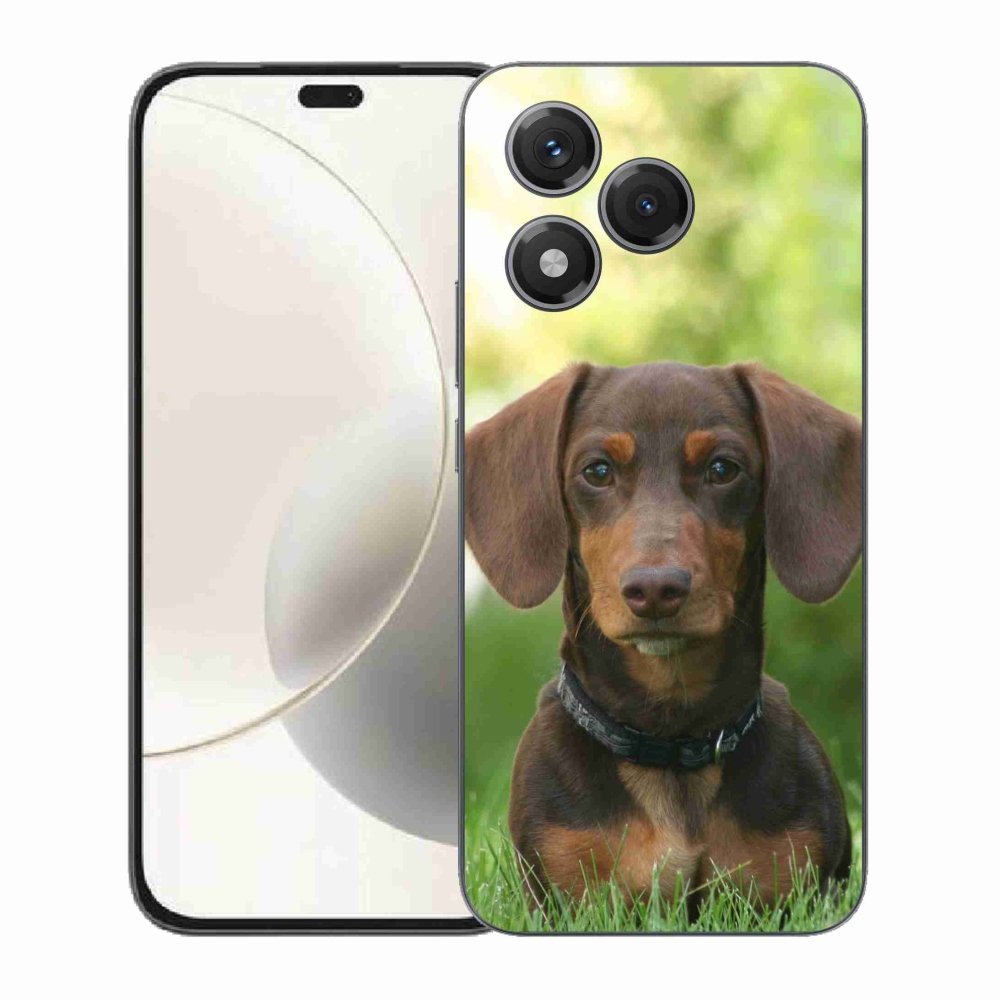 Zselés borítás mmCase a Honor 400 Lite készülékhez - barna tacskó