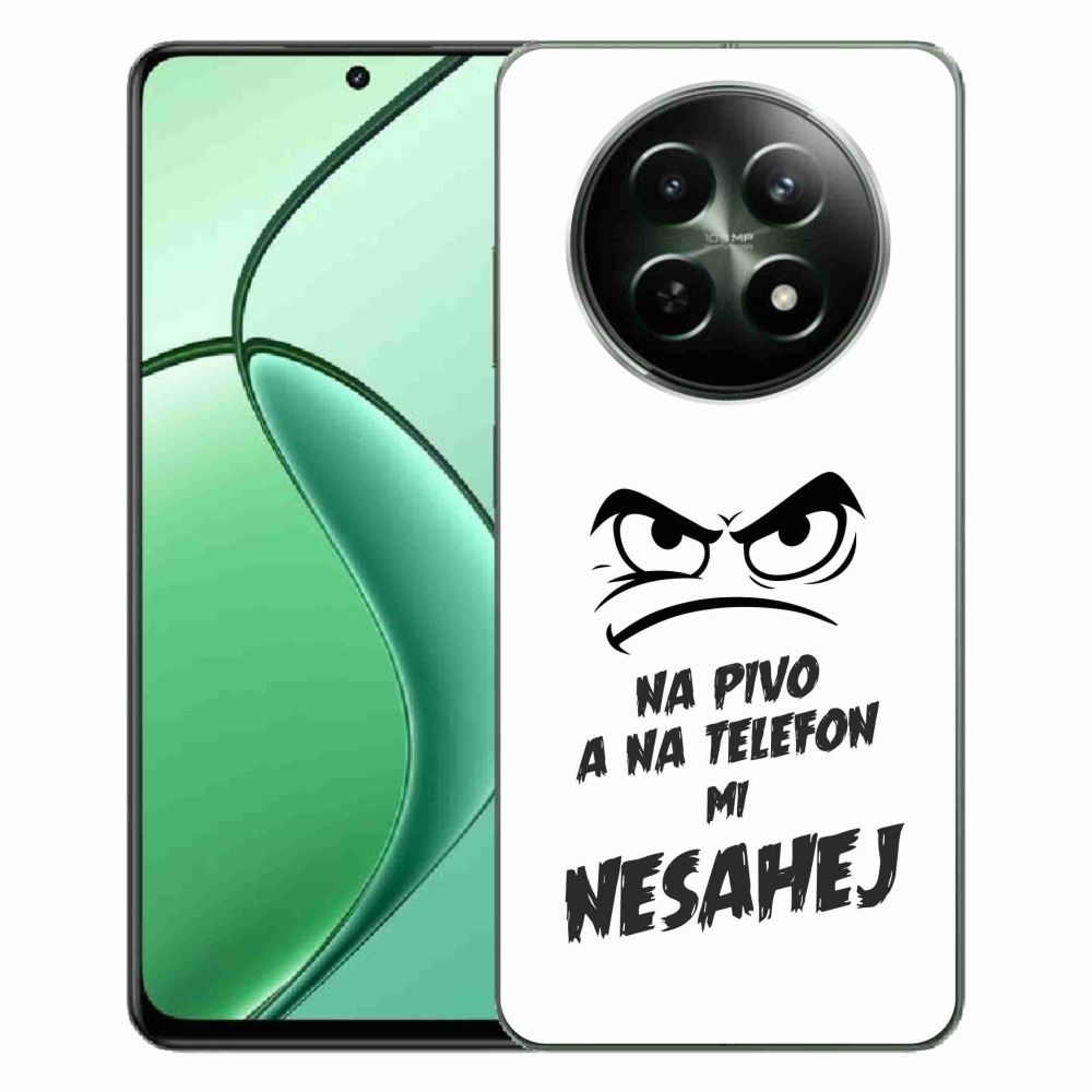 Gél borító mmCase a Realme 12 5G/12x 5G - sör motívum 2 fehér háttérrel